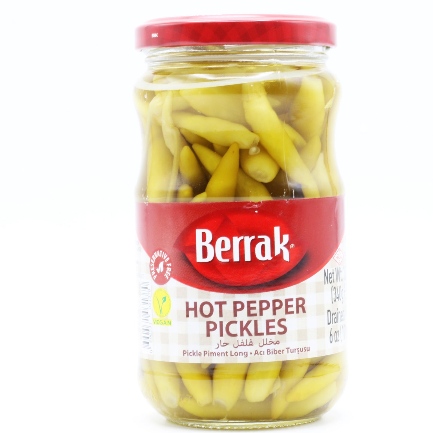 Berrak Hot Pepper Pickles 12 Oz (340 Gr)