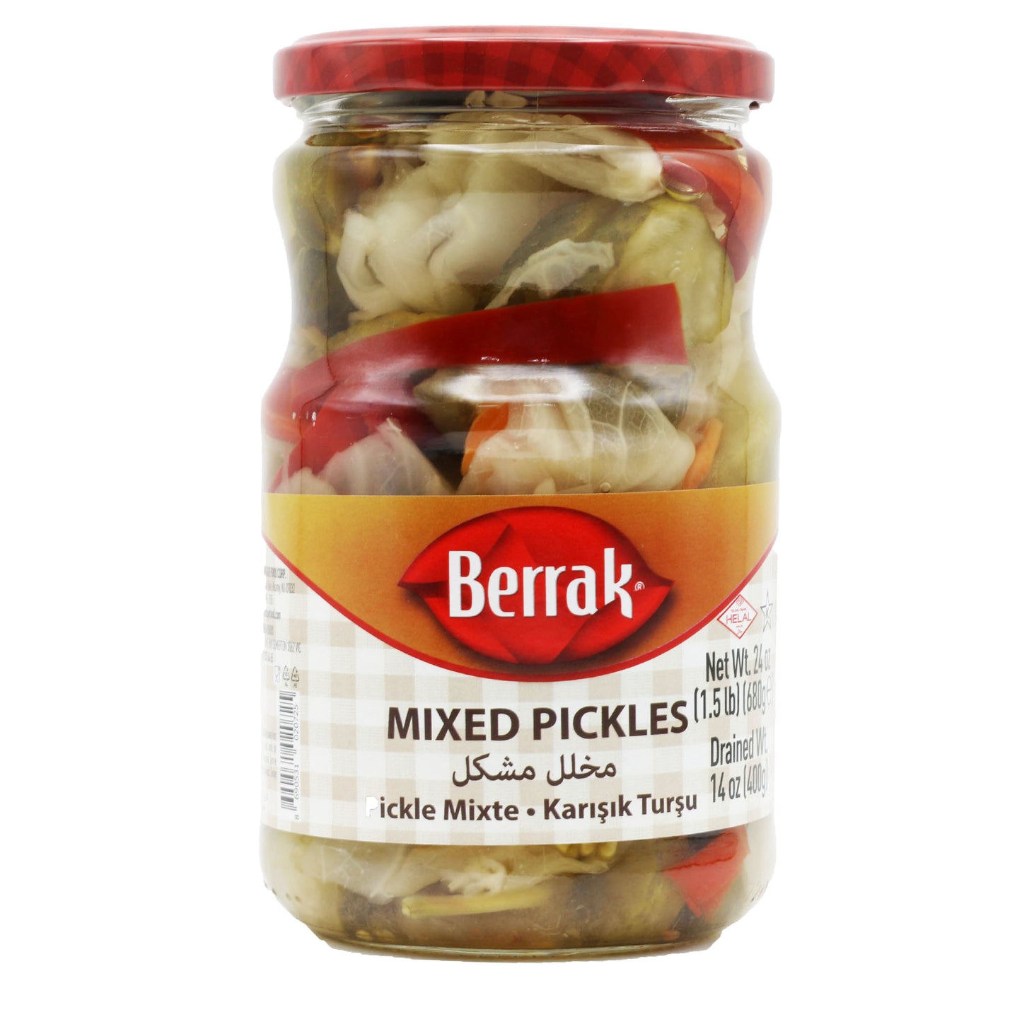 Berrak Mixed Pickles 2.16 Lb (980 Gr)