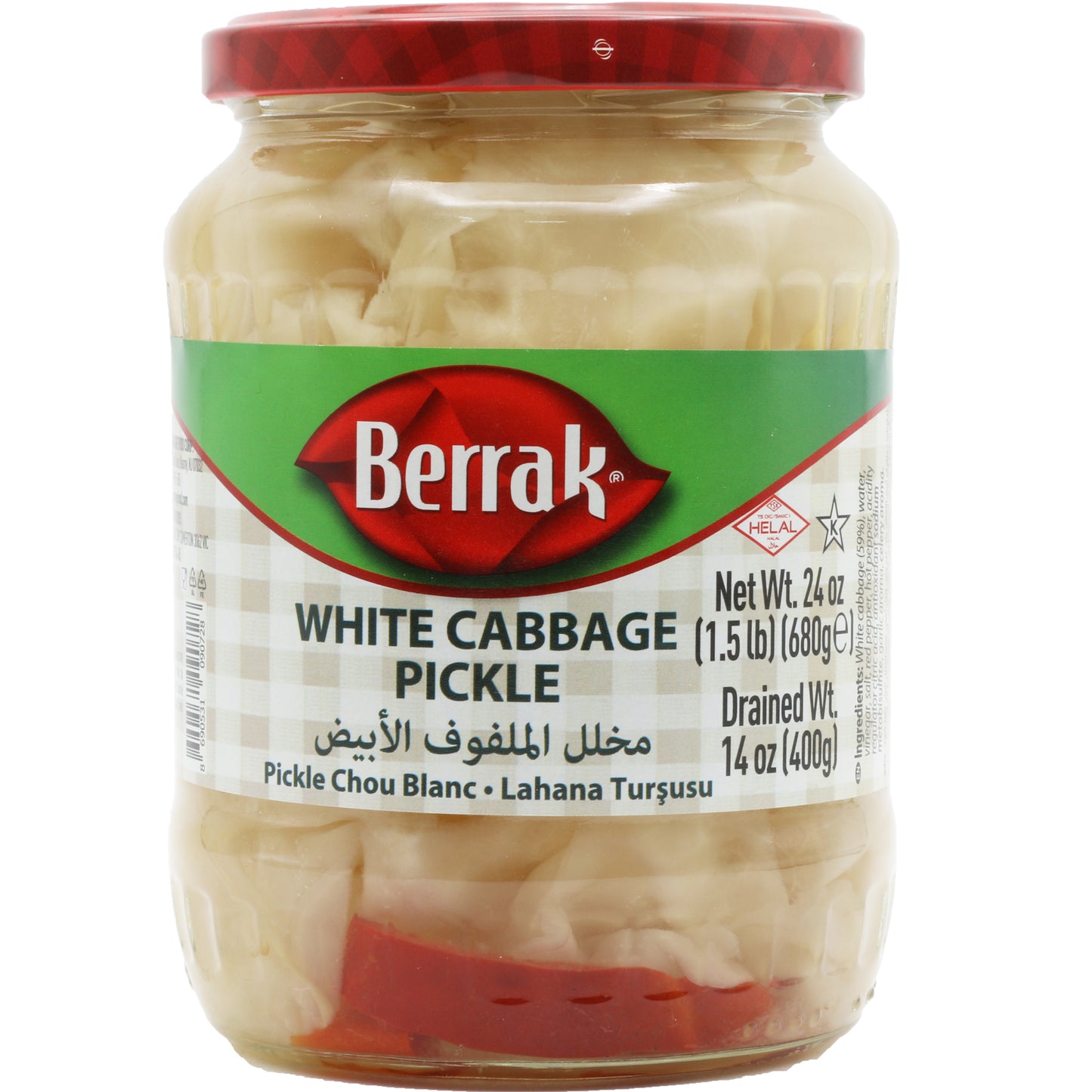 !Berrak Pickled  White Cabbage 14.10 Oz (400 Gr)