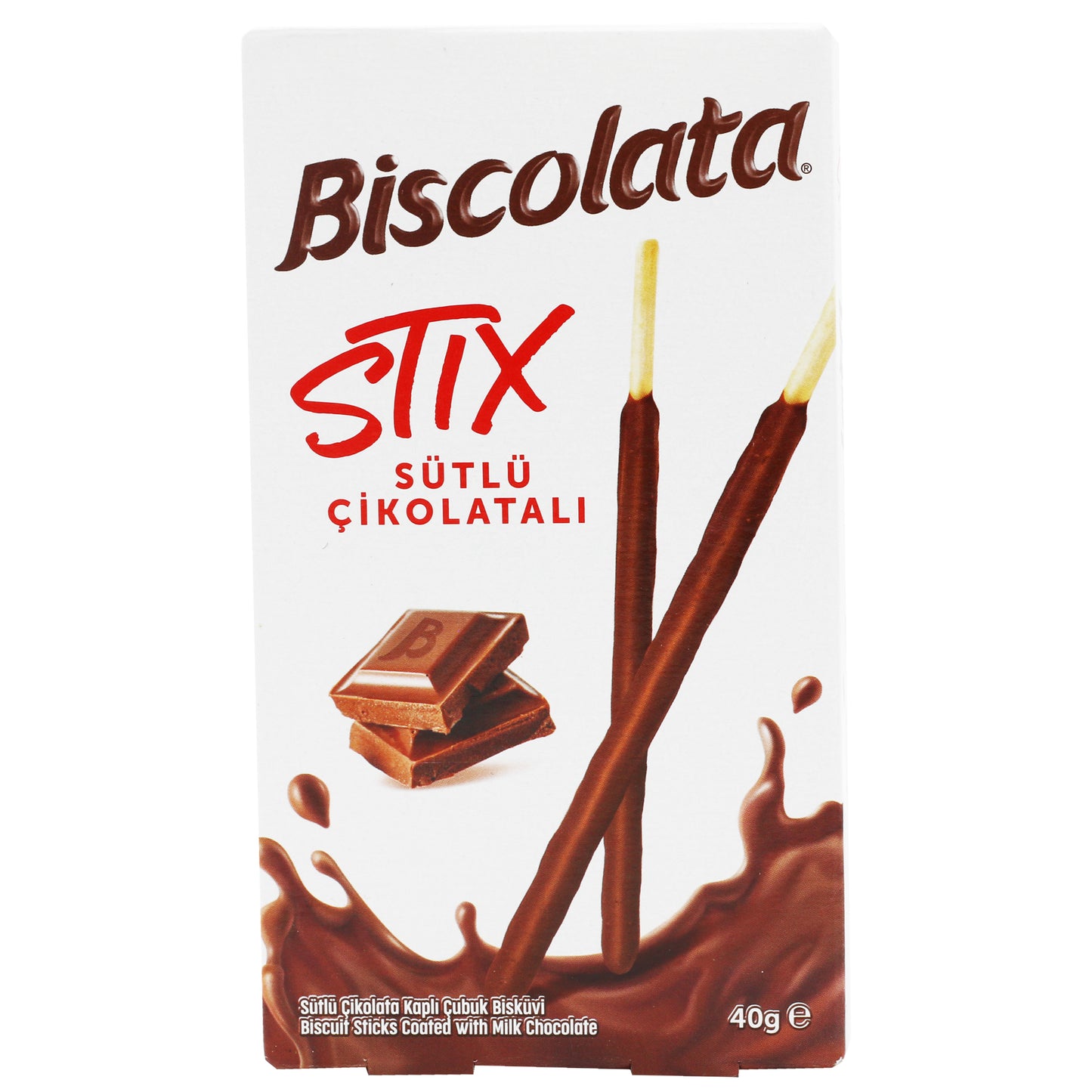 Biscolata Stix Coated w Milk Chocolate 40 Gr