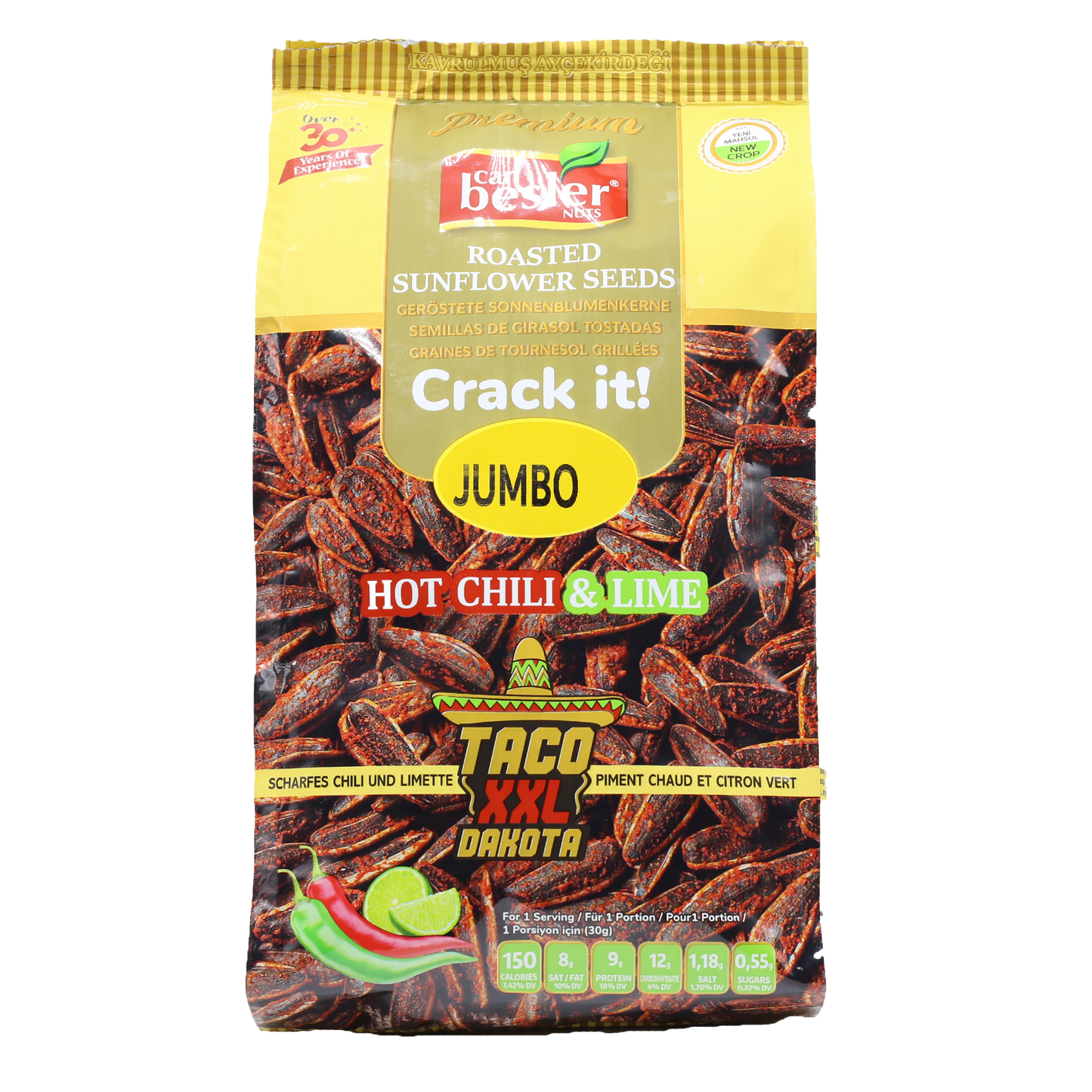 Besler Sunflower Seeds XXL Chili&Lime 9 oz (256 Gr)