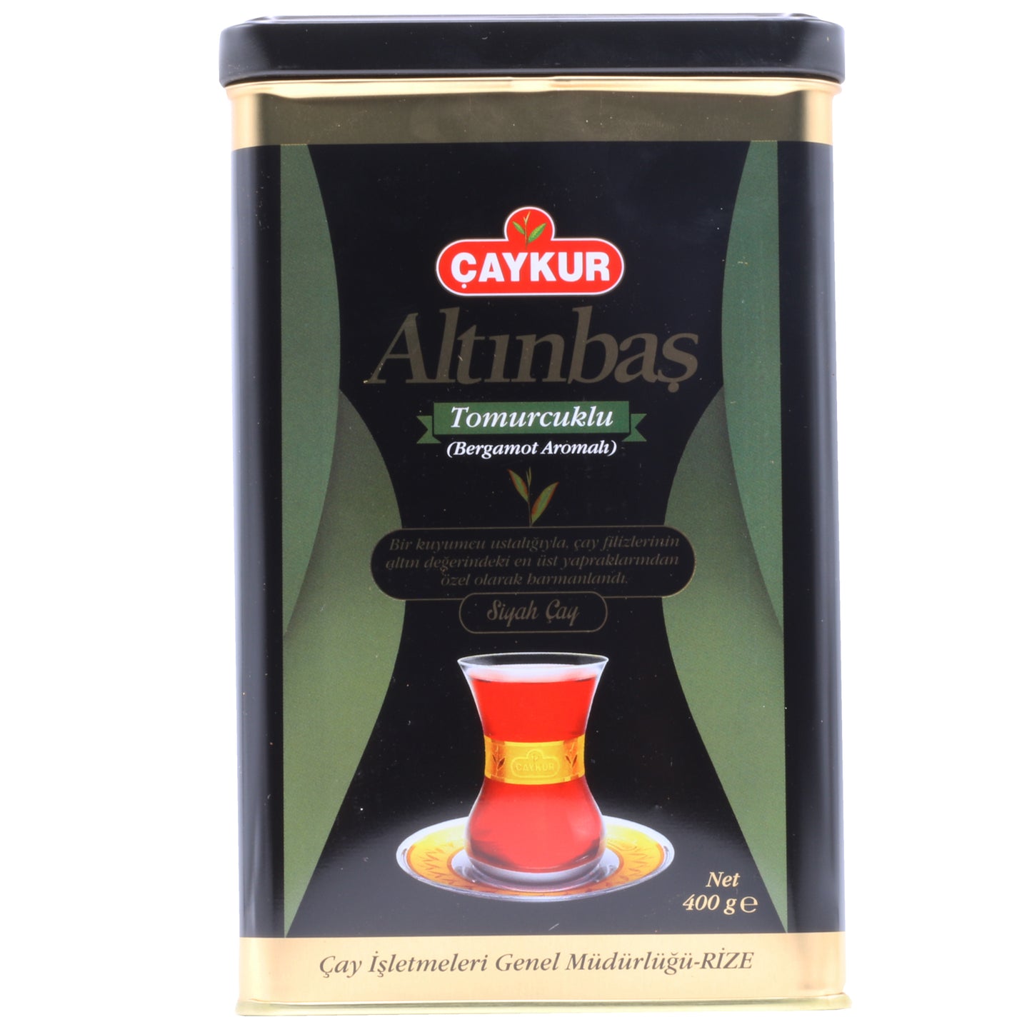 Caykur Altinbas Earl Grey Tea Can 400g