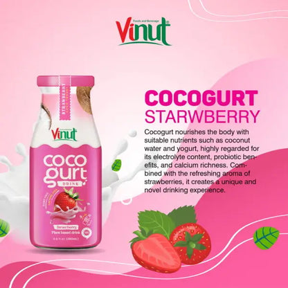 Vinut Cocogurt Strawberry Plant Based Drink 280 ML