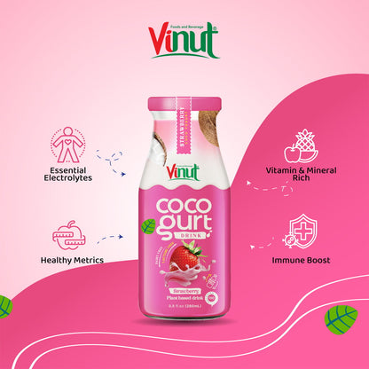 Vinut Cocogurt Strawberry Plant Based Drink 280 ML