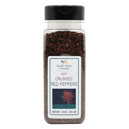 Seven Years Harvest Hot Crushed Peppers 7.4 Oz (210 gr)