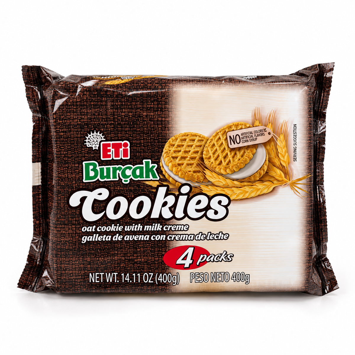 Eti Burcak Cookies 4 Pcs  14.10 Oz (400 Gr)