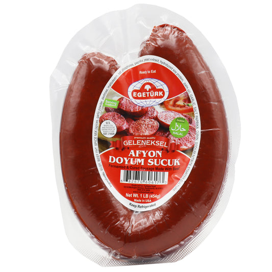 !Egeturk Afyon Doyum Sucuk 1 Lb (454 Gr)