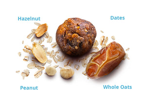 Nalya Energy Bites Dates Hazelnut Peanuts 1.59 oz (45 gr)