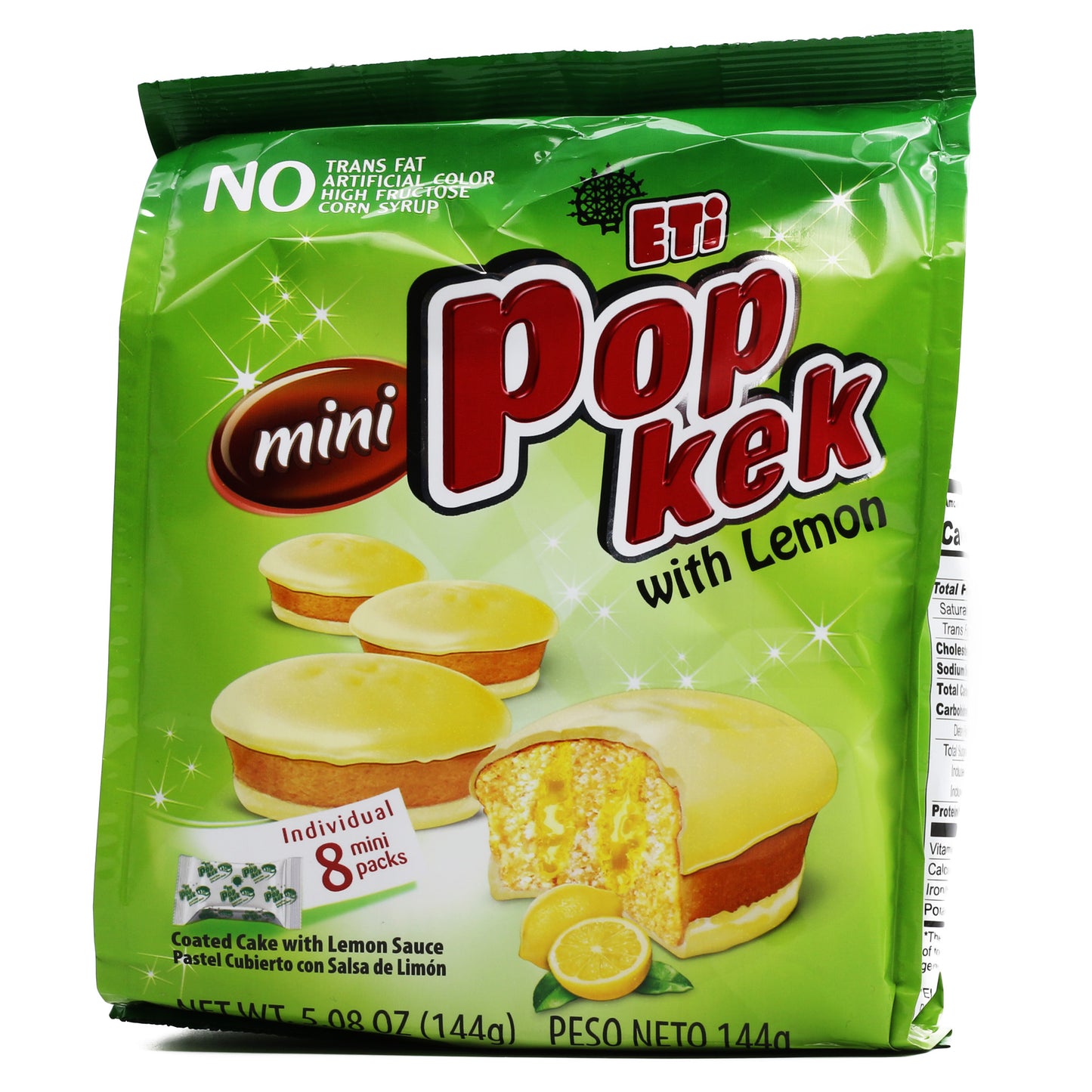 Eti Mini Pop Kek With Lemon 5.08 Oz ( 144 Gr)