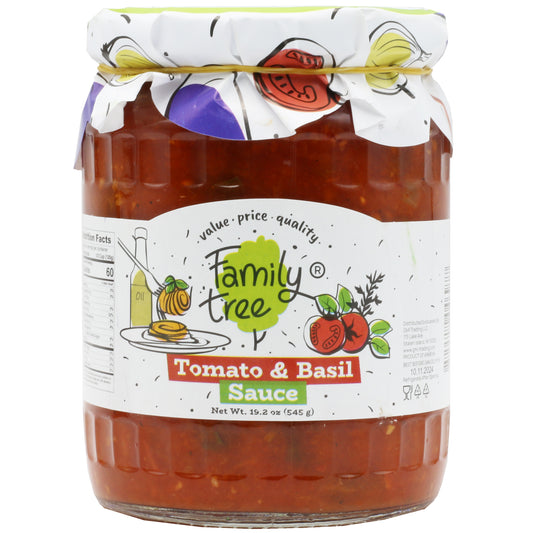 !Familytree Tomato&Basil sauce 545 Gr