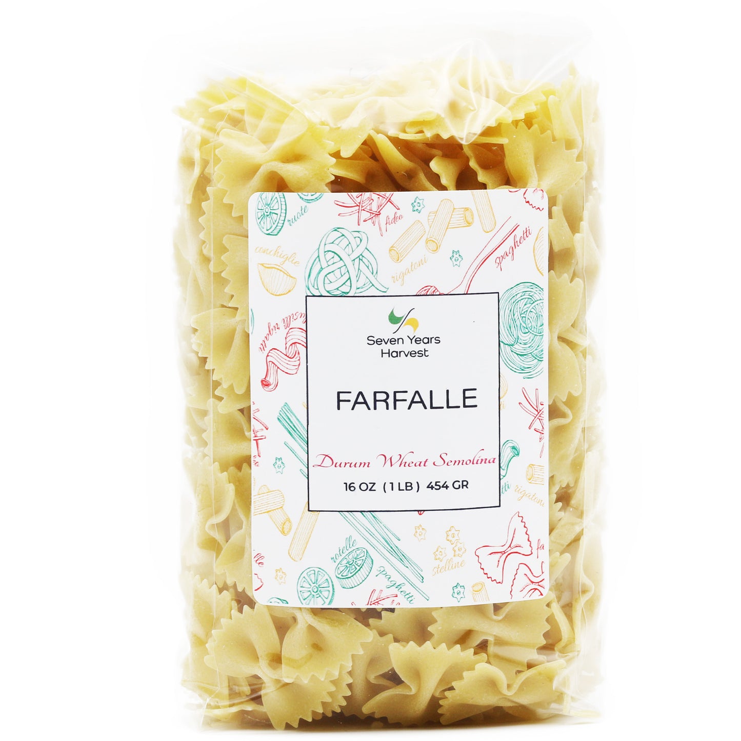 Seven Years Harvest Farfalle 1 Lb (454 Gr)