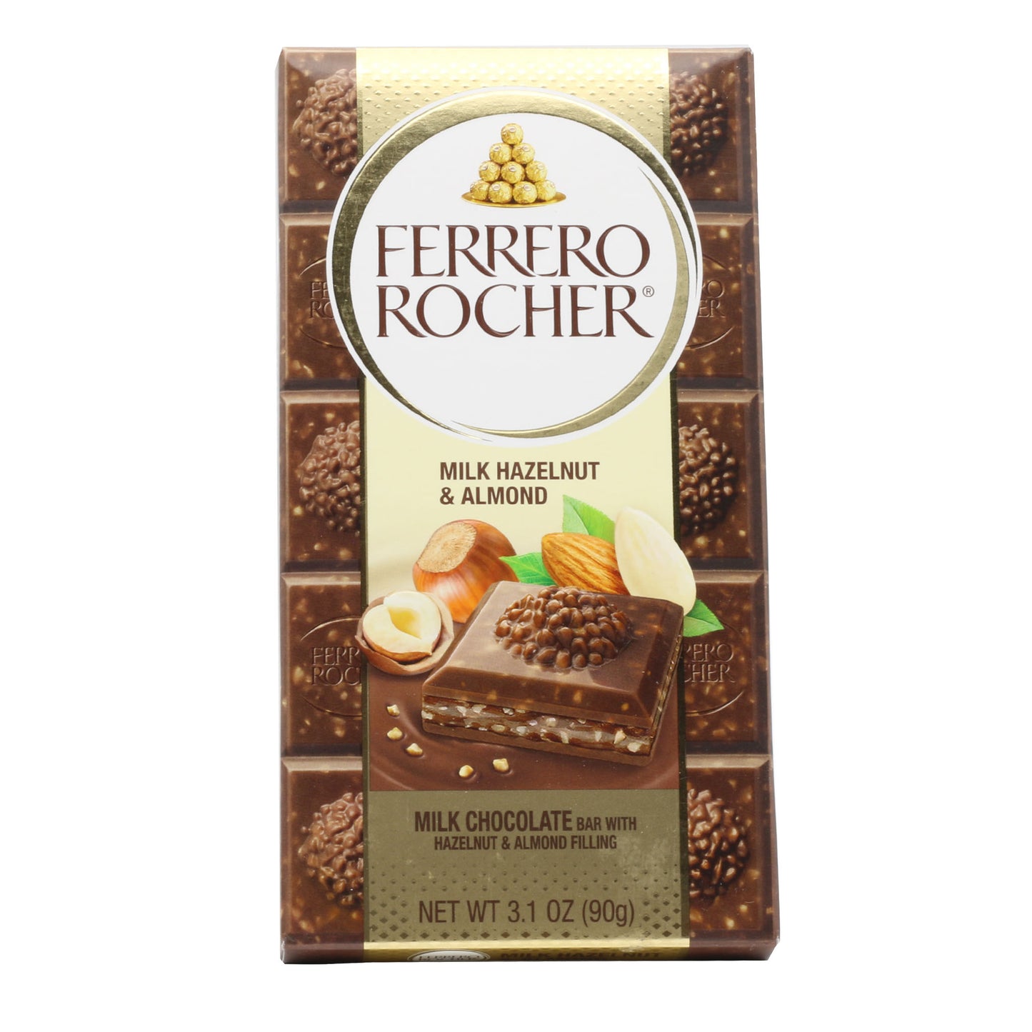 !Ferrero Rocher Chocolate Bar 3.1 Oz (90 Gr)