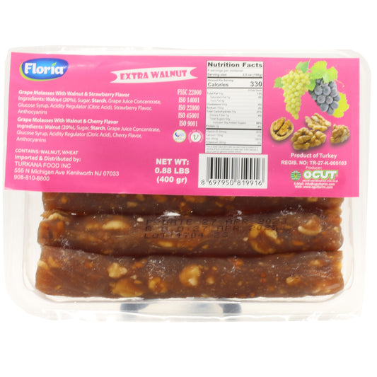 Floria Grape Sausage Walnut W Strawberry 400 Gr