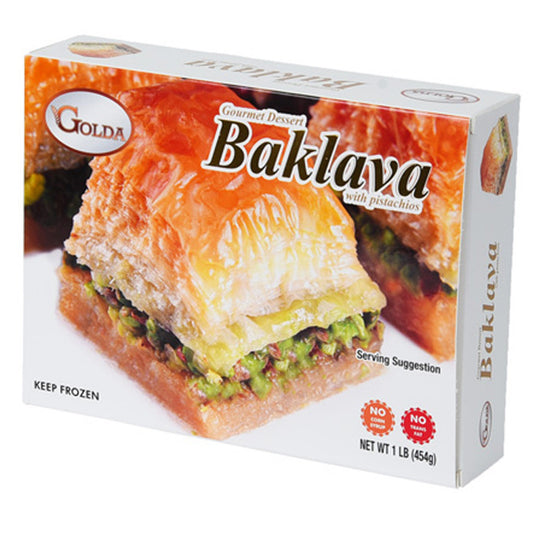 Golda Baklava With Pistachios 1Lb (454 Gr)