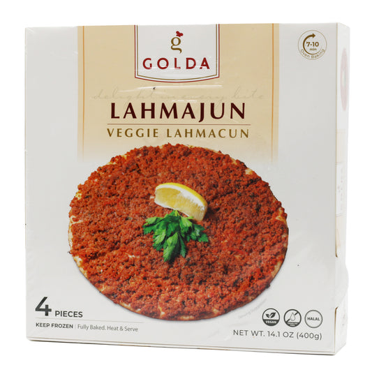 Golda Vegeterian Lahmacun 4 Pcs 14.10 Oz (400 Gr)