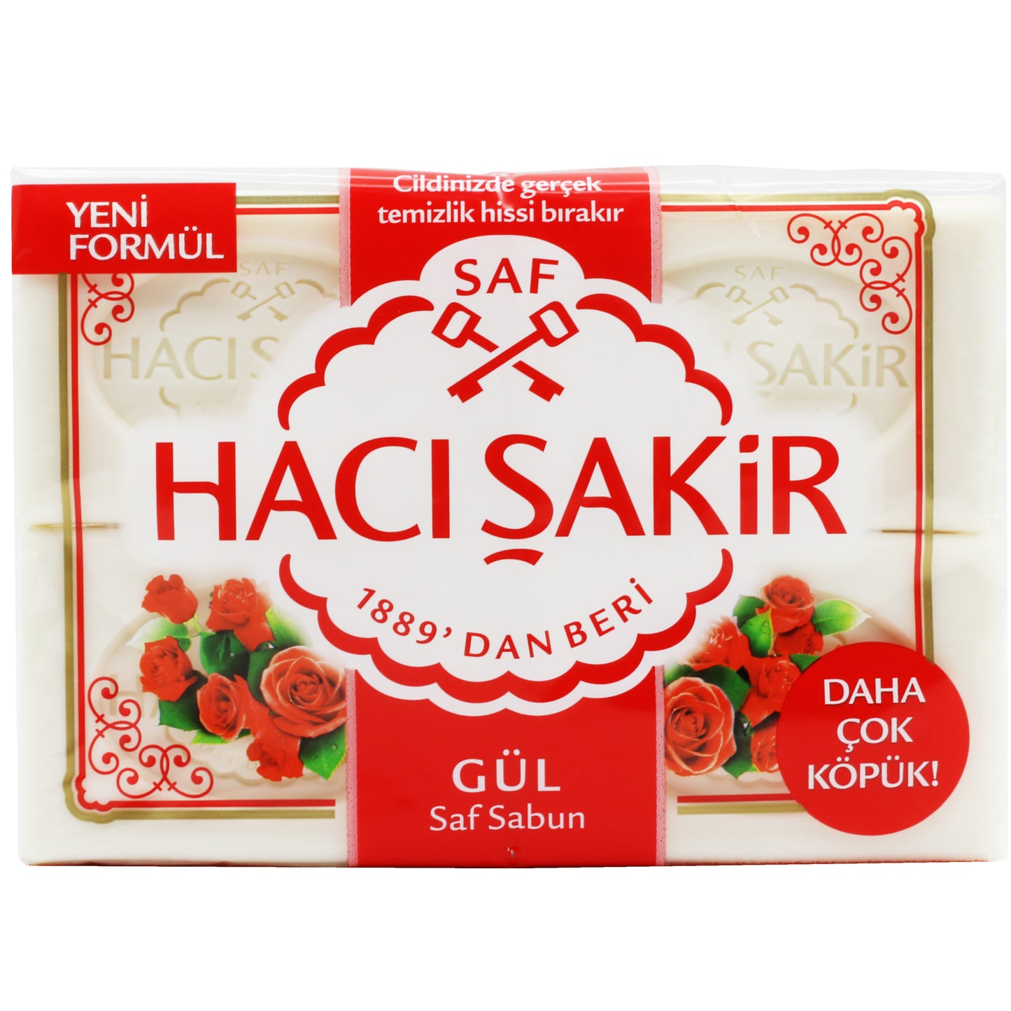 Haci Sakir Hand Soap Rose 4 Pcs