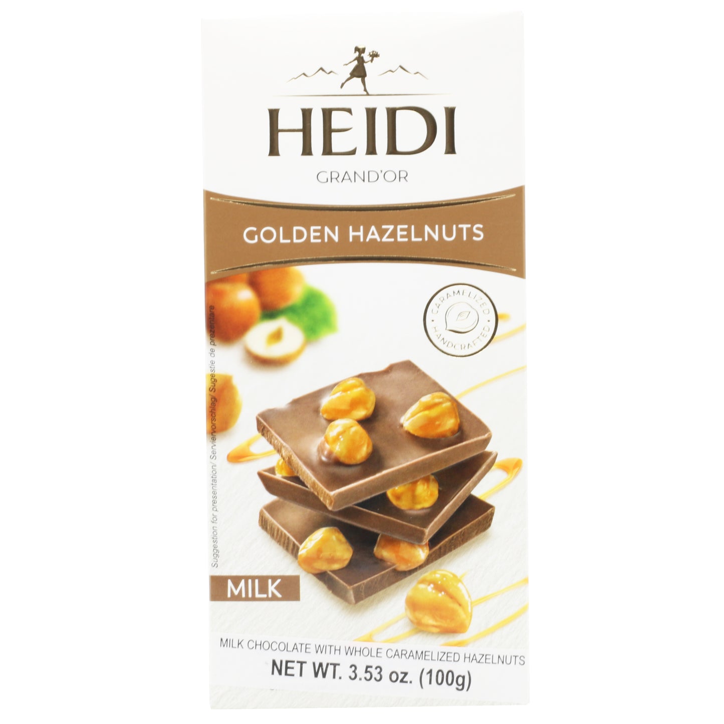 !Heidi Grandor Hzlnt Milk Choc 100g