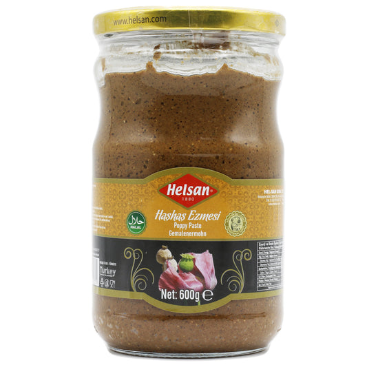 HelSan Popy Seed Paste 10.5 Oz (600 GR)