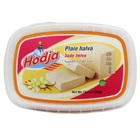 Hodja Plain Halva Premium 12.3 Oz (350 Gr)