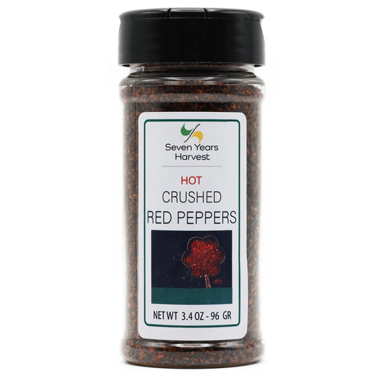 !Seven Years Harvest Hot Crushed Red Pepper 3.4 Oz (96 Gr)