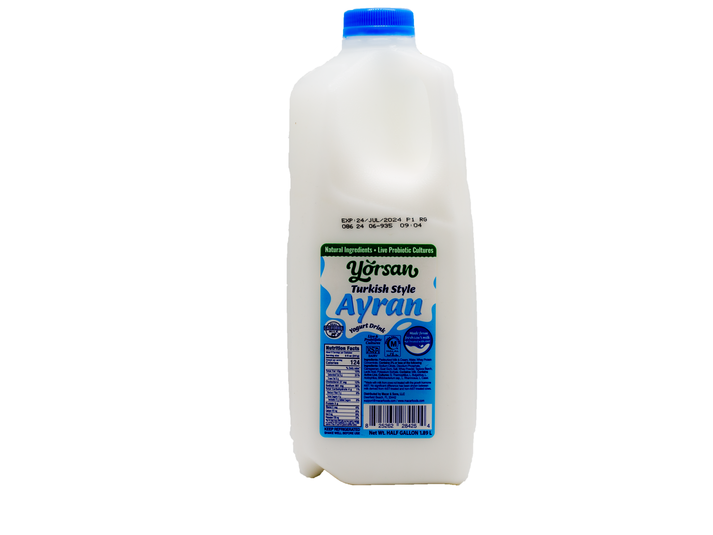 !Yorsan Yogurt Drink Turkish Style 1/2 gal