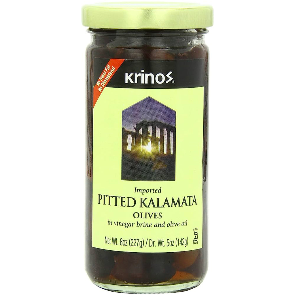 Krinos Pitted Kalamata Olives 1 Lb (454 Gr) Qualita Food Store