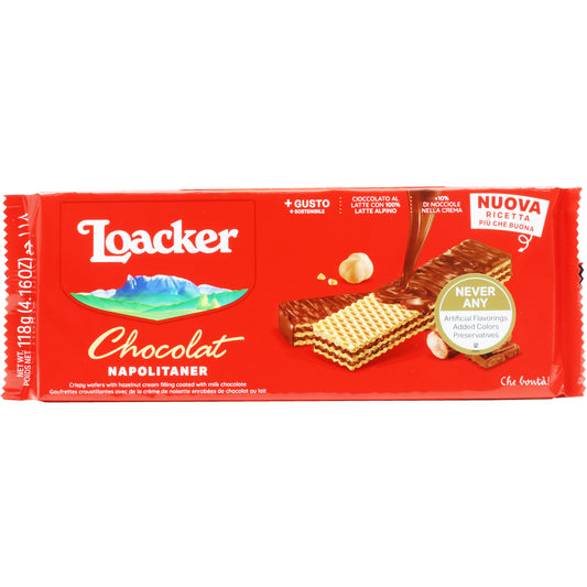 Loacker Chocolate Napolitaner 118 Gr