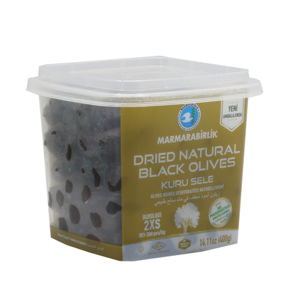 Marmarabirlik 2XS Dried Black Olives 14.11 Oz (400 Gr Kuru Sele)