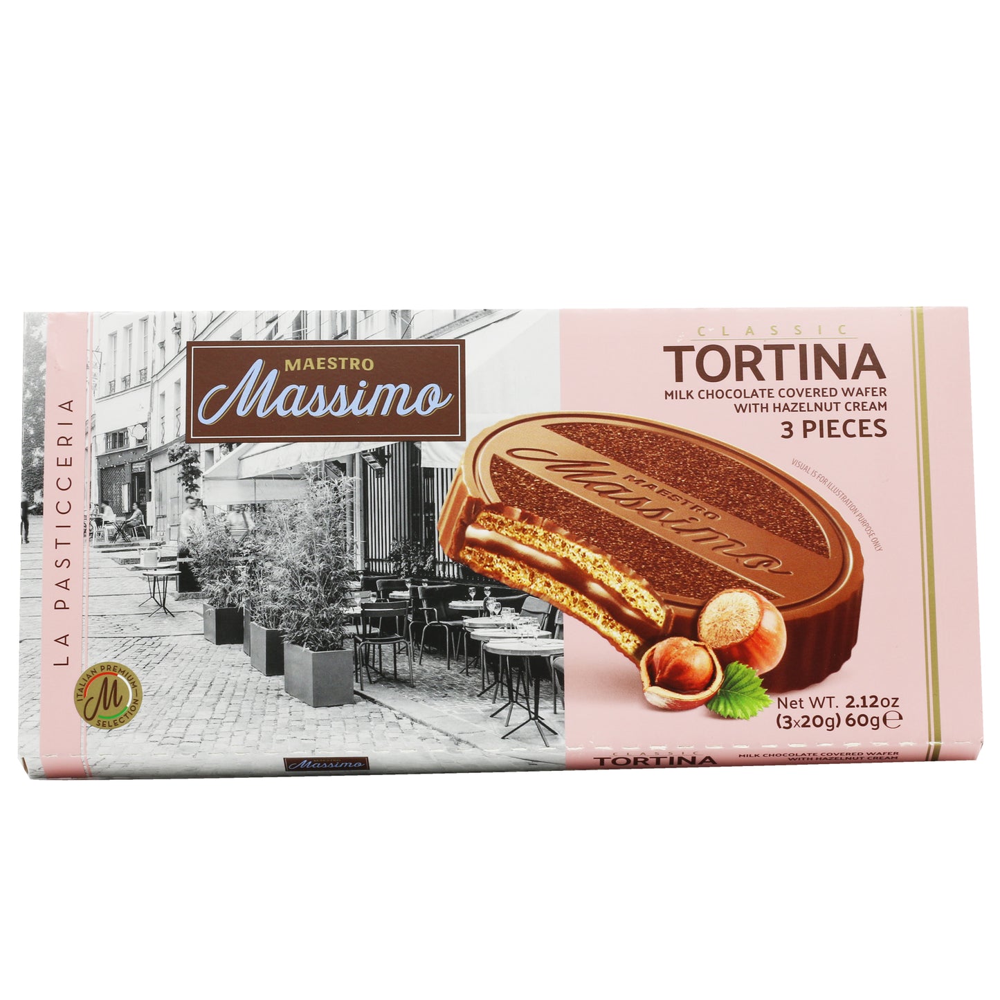 !Massimo Tortina Milk Chocolate 3 pcs 60 GR