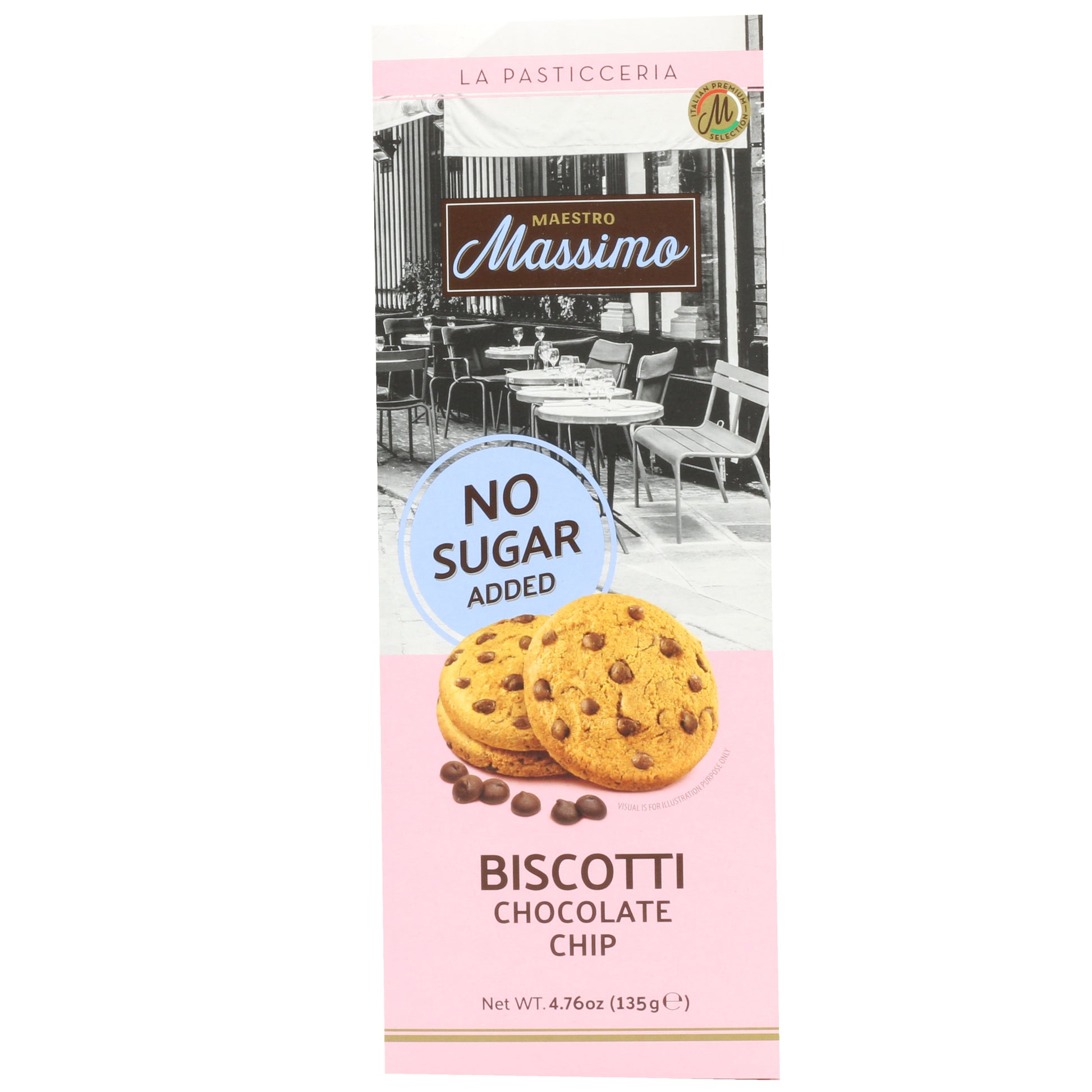 Maestro Massimo Biscotti Chocolate Chip 4.76 Oz (135 Gr) – Qualita Food ...