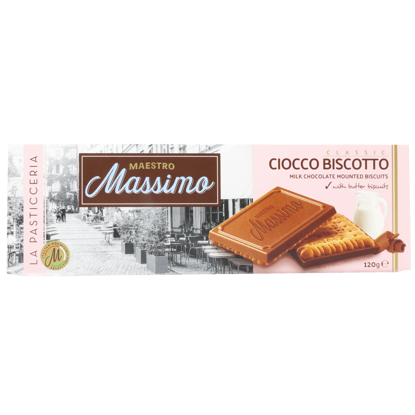 Maestro Massimo Ciocco Biscotto Milk 4.23 Oz (120 Gr)