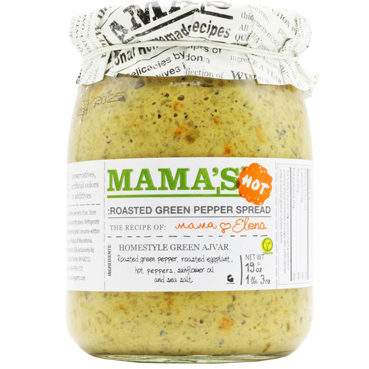 Mama's Spicy Roasted Green Pepper Spread 19 Oz