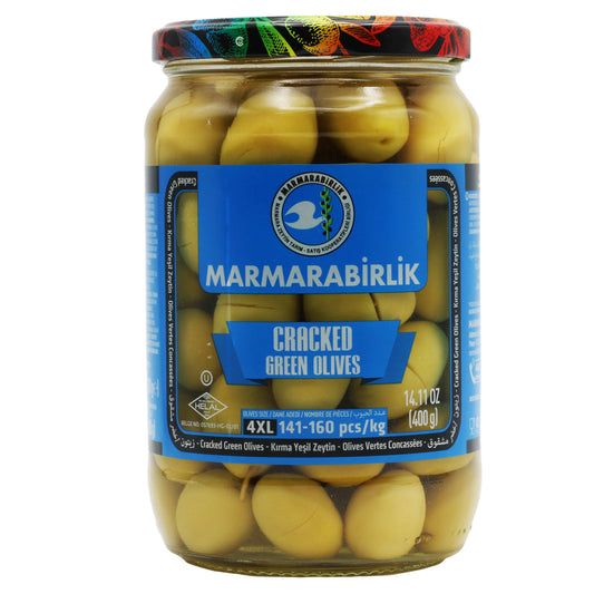 Marmarabirlik Cracked Green Olives 14.11 oz (400 Gr)