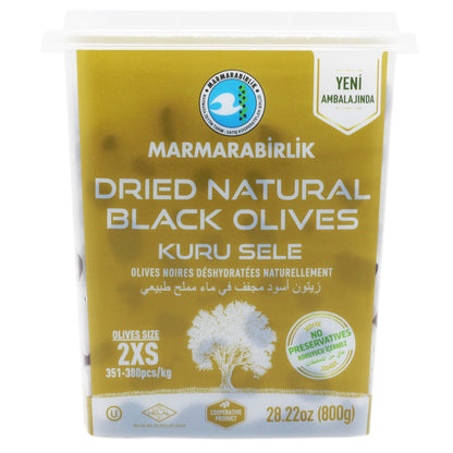 Marmarabirlik Black Olives Kuru Sele 2XS 800 g (28oz)
