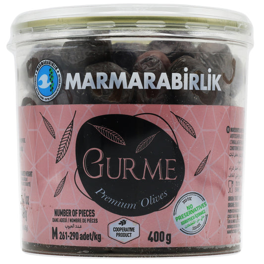 Marmarabirlik Gurme Black Olives 14.1 Oz (400 Gr)