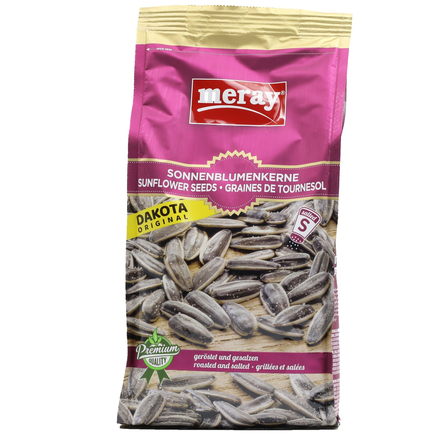 Meray Dakota Original Sunflower Seeds Roasted Salted 8.81 Oz (250 Gr)