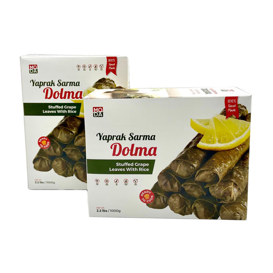 Moda Dolma Stuffed Grape Leaves w Rice 2.2 Lbs ( 1000 Gr )