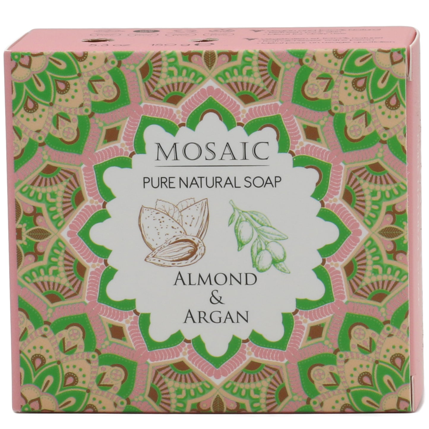 Mosaic Almond & Argan Soap 5.3 Oz ( 150 Gr )