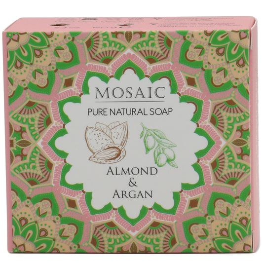 Mosaic Almond & Argan Soap 5.3 Oz ( 150 Gr )