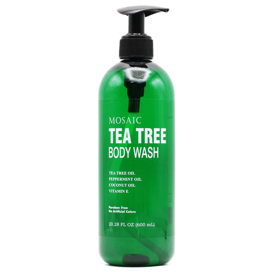 !Mosaic Tea Tree Mint Body Wash 20.28 Fl Oz (600 Ml )