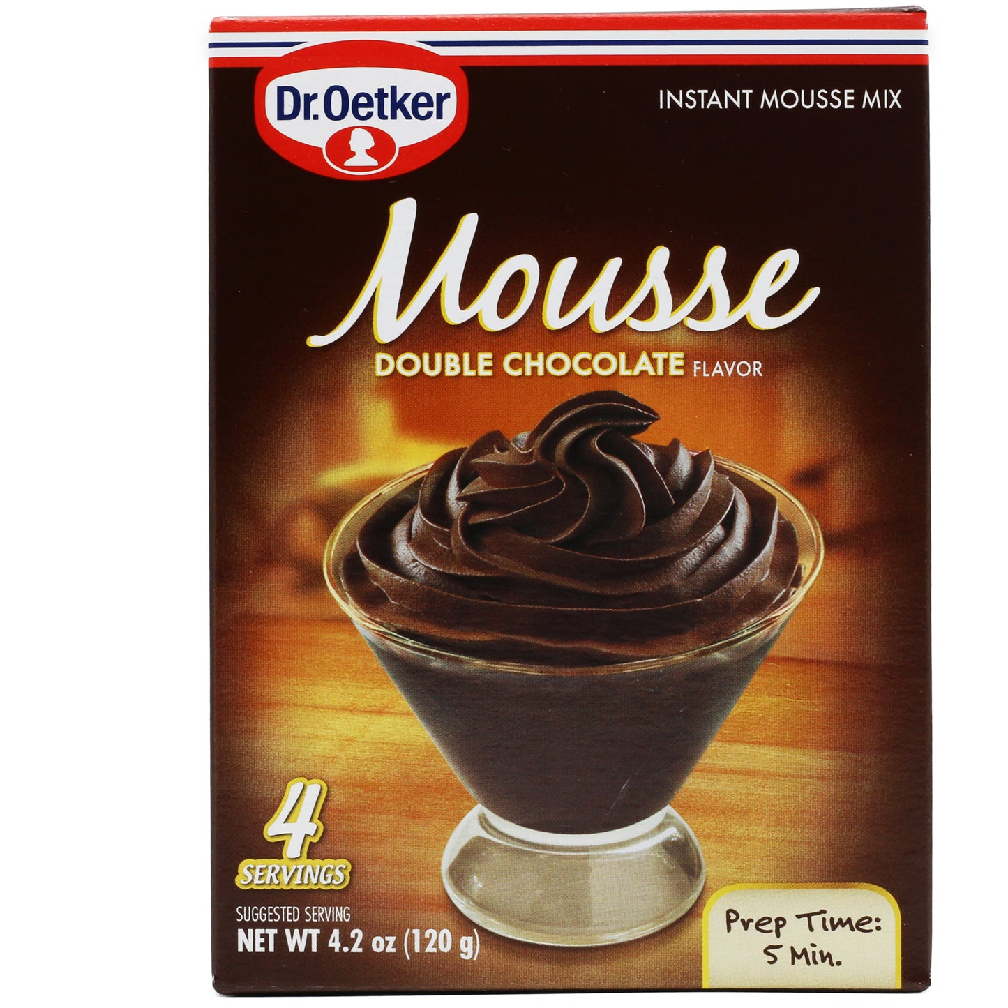 !Dr. Oetker Mousse Double Chocolate Flavor 4.2 Oz (120 Gr)