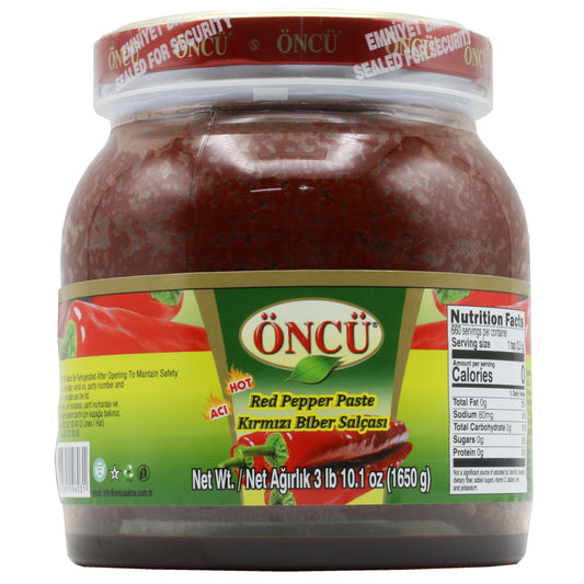 Oncu Hot Pepper Paste 3 Lb 10.1 oz (1650 g)