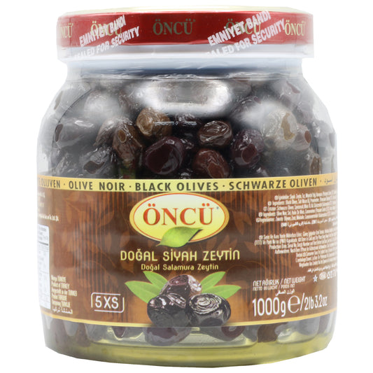 Oncu Natural Black Olives 5XS 2 Lb 3.2 oz