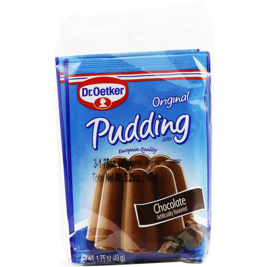 !Dr.Oetker Original Chocolate Pudding 3 Pc 1.75 Oz (3x 49 Gr)