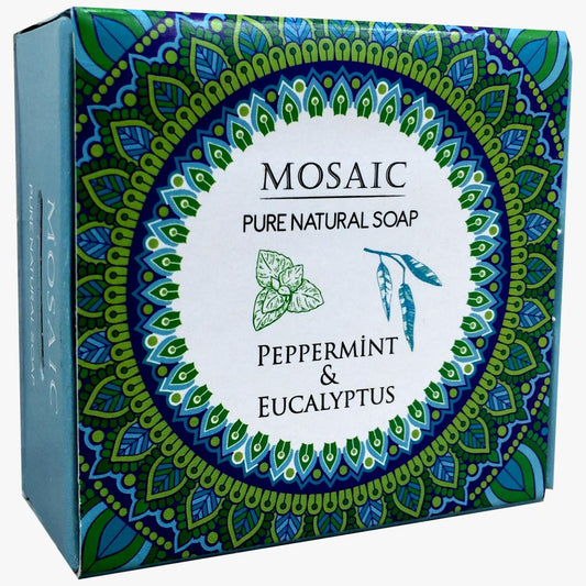 Mosaic Peppermint Eucalyptus Soap 5.3 Oz (150 Gr)