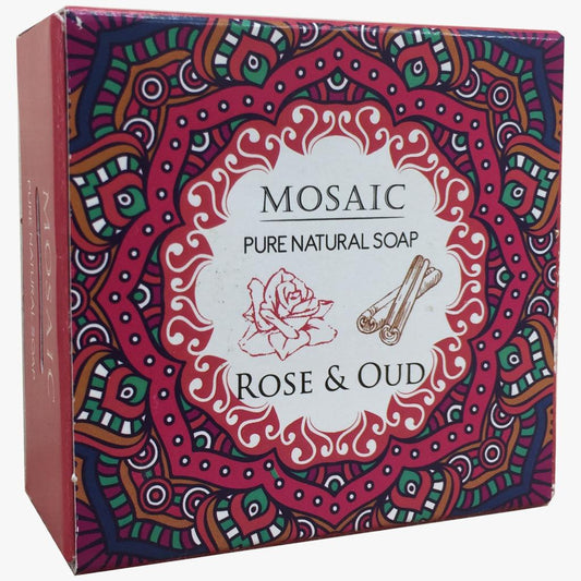 Mosaic Rose & Oud Natural Soap 5.3 Oz (150 Gr)