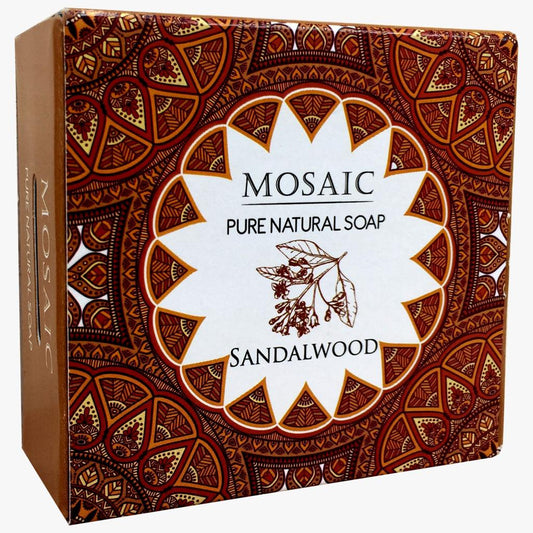 Mosaic Sandalwood Natural Soap 5.3 Oz (150 Gr)