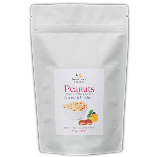 SYH Roasted Unsalted Peanuts 14 oz