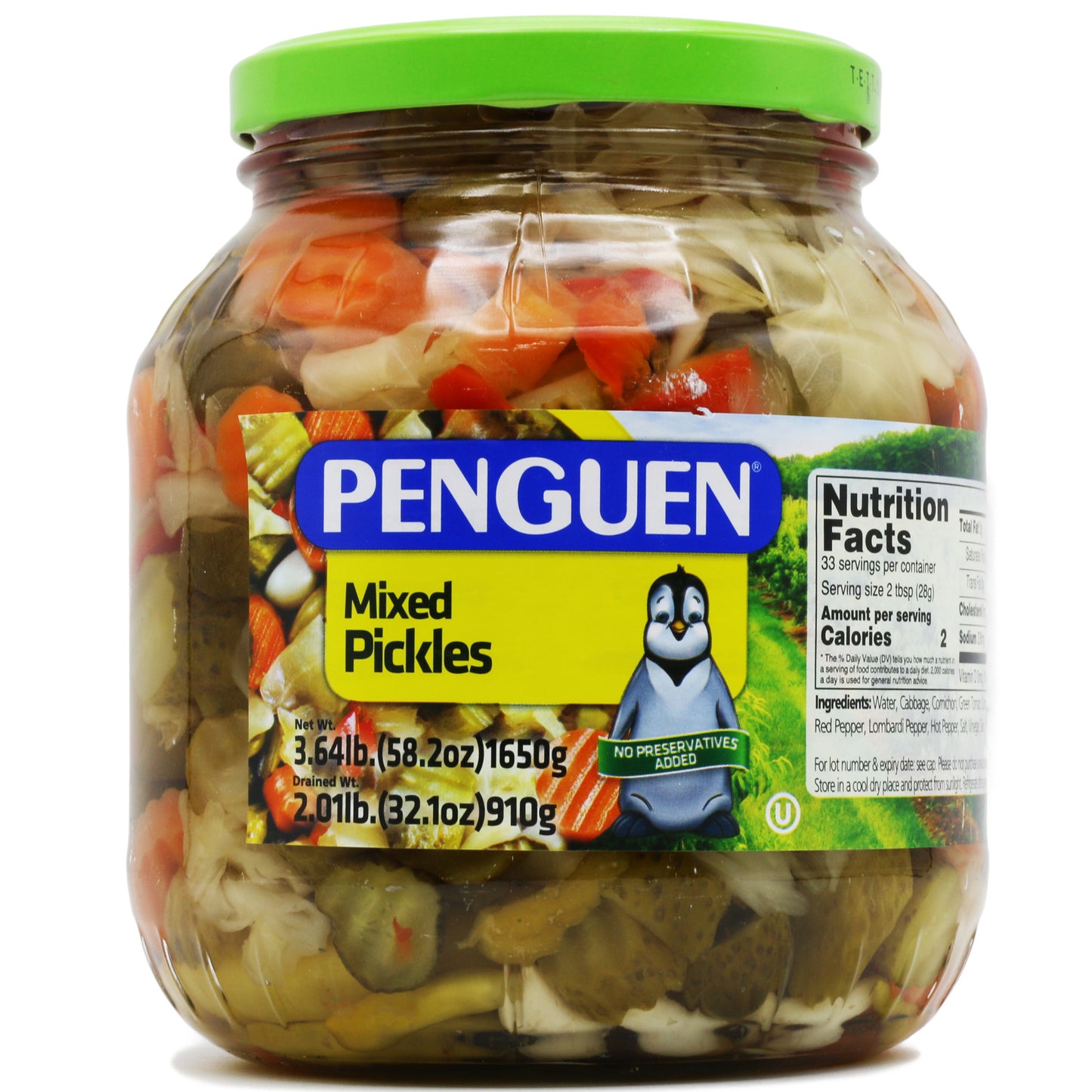 Penguen Mixed Pickles 3.63 Lb (1650 Gr)