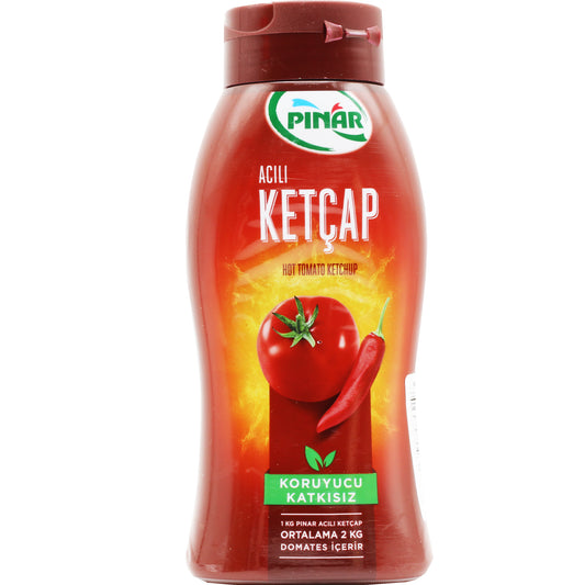 Pinar Hot Ketchup Bottle 420 Gr